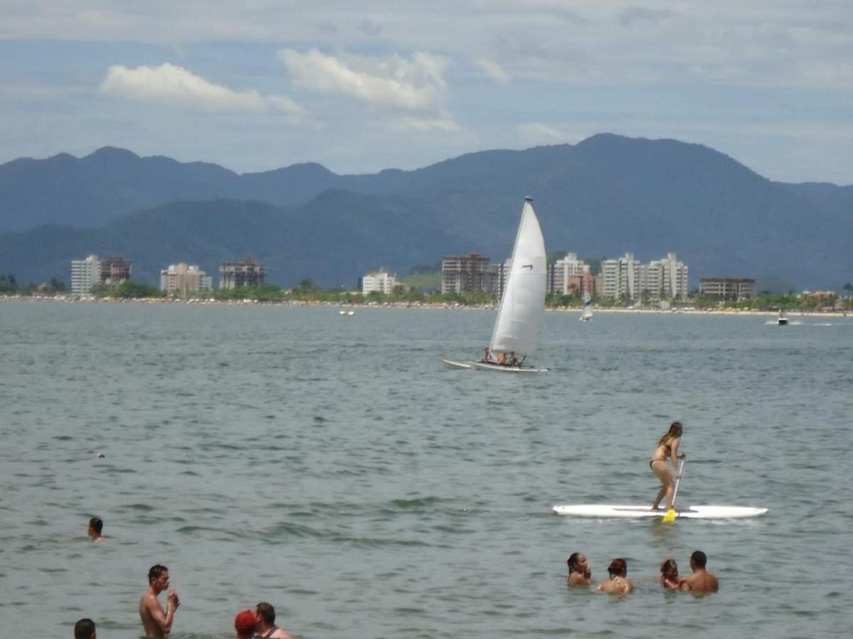 500M Da Praia, Predio Cm Piscina, 1Garagem, Wi-Fi 300 Mbps, Centro De Guaruja, Proximo A Praia E Comercio, Horarios Check-In E Check-Out Flexiveis, Churrasqueira, Daire Dış mekan fotoğraf